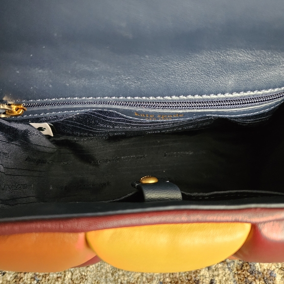 Kate Spade Dark Merlot Multicolor Quilted Leather Boxxy Bag - Picture 10 of 11